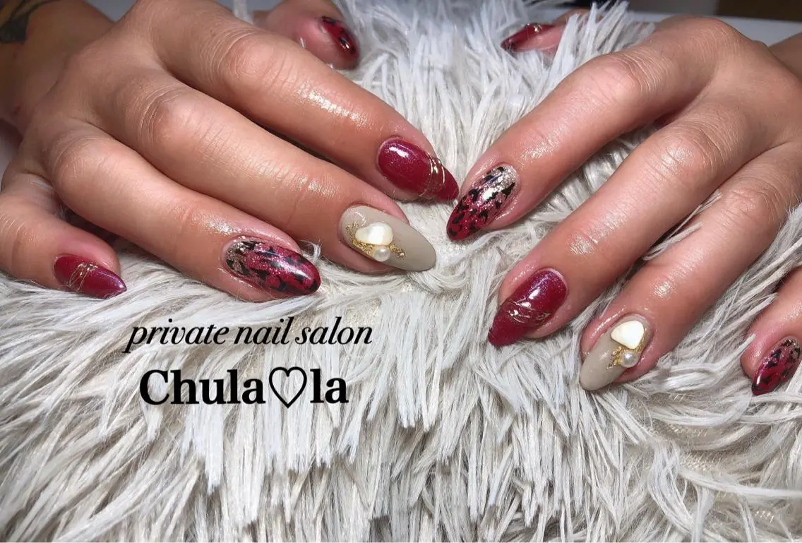 ネイル アニマル柄 Chula♡la 豊見城市高安のネイルデザイン