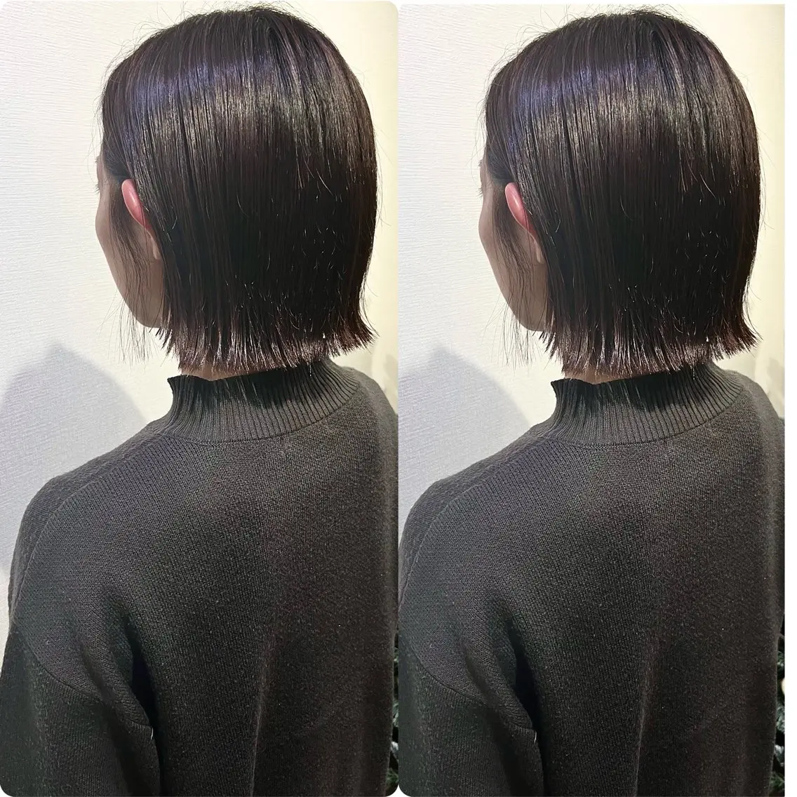 ショート 切っぱなし💇‍♀️ イヤリング🎨龍之介のヘアスタイル