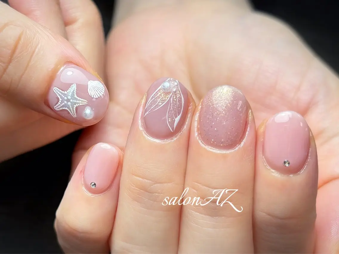 ネイル オフィスネイル ハンドネイル salon AZのネイルデザイン