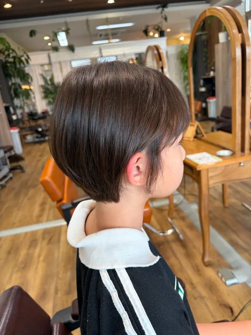ショート ボブ 顔周りカット ショートヘア モリチナツ / 五所川原のヘアスタイル