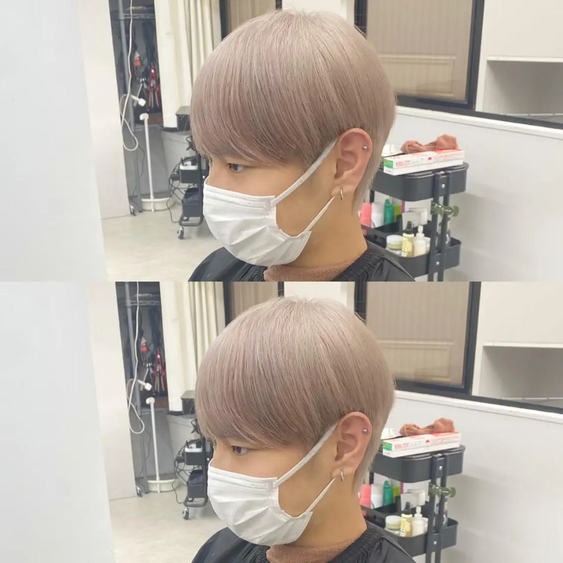 ショート カラー パーマ ヘアアレンジ メンズ キッズ ネイル マツエク・マツパ アイブロウ エクステモデル募集 💗大阪梅田/川上のヘアスタイル