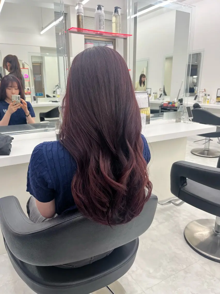 カラー ヘアカラー トリートメント ヘッドスパ ヘアセット 🍒暖色ダブルカラー /FUKA🍒のヘアスタイル