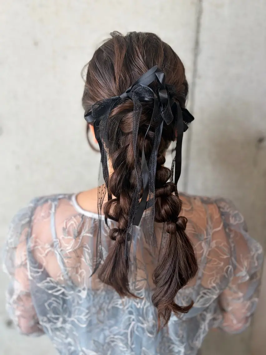 【ヘアセット】こだわりヘアセット𓂃🎀𓈒𓏸 結婚式やライブ等のイベントヘアセットお任せ下さい❤︎*. ゚の写真