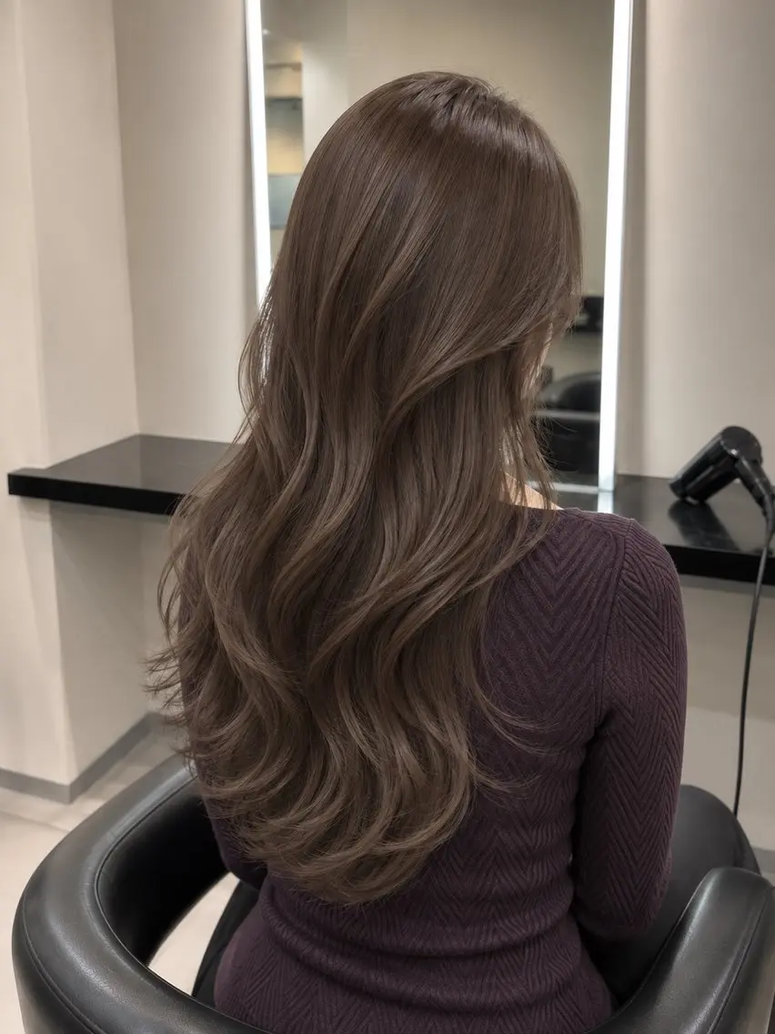 ミディアム カラー ブラウンカラー トリートメント 🌈ウルトワ水素 髪質改善naru🌈のヘアスタイル