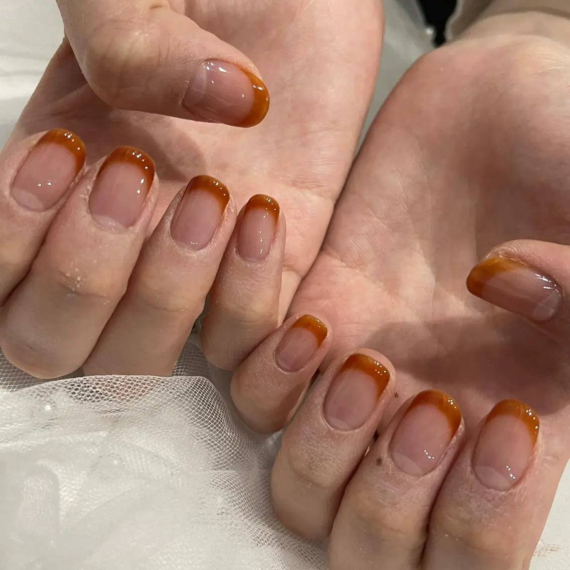 ネイル フレンチネイル Wish Nail 恒川のネイルデザイン
