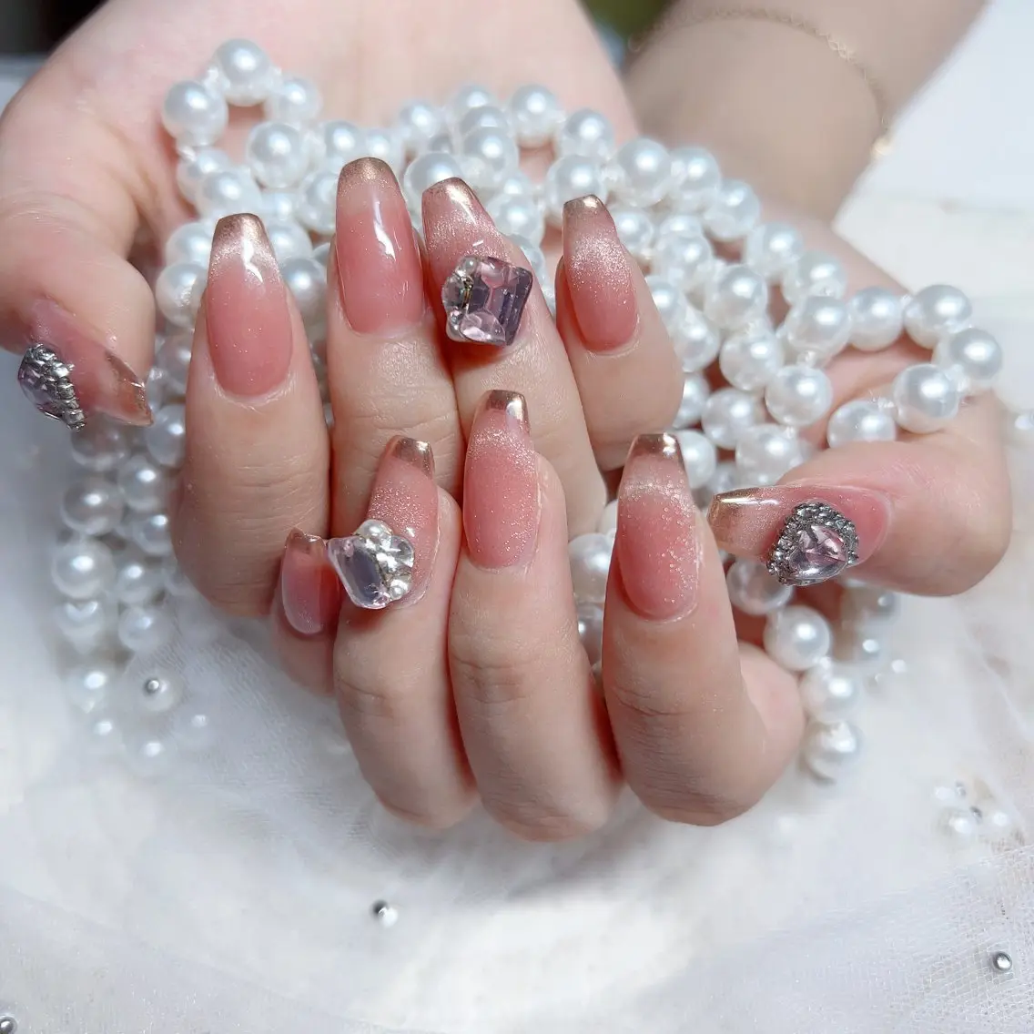 ネイル ハンドネイル M 🌷Nail 長さだし専門店のネイルデザイン