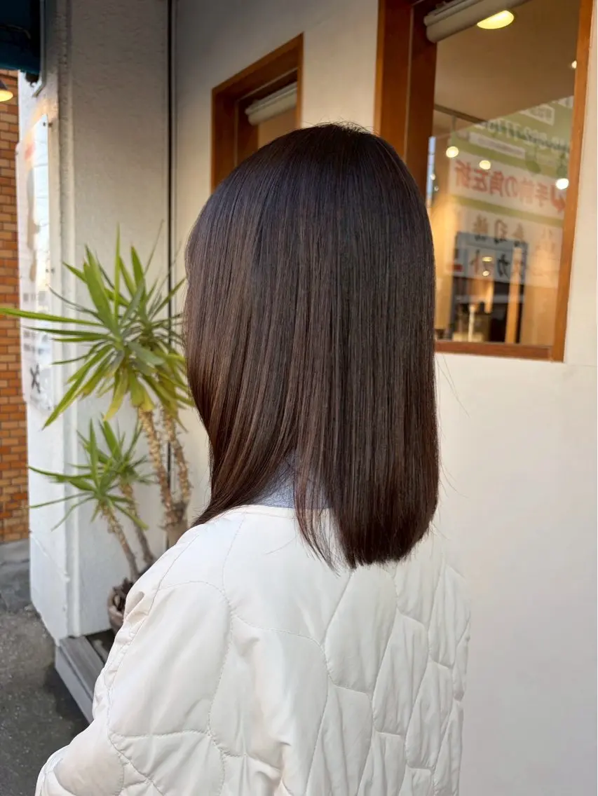 ミディアム カラー 璃音 カラーモデル募集中のヘアスタイル
