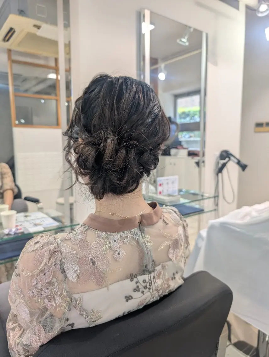 ヘアアレンジ ヘアセット 大人髪ヘアセット/ 切りたて感なしカットのヘアスタイル