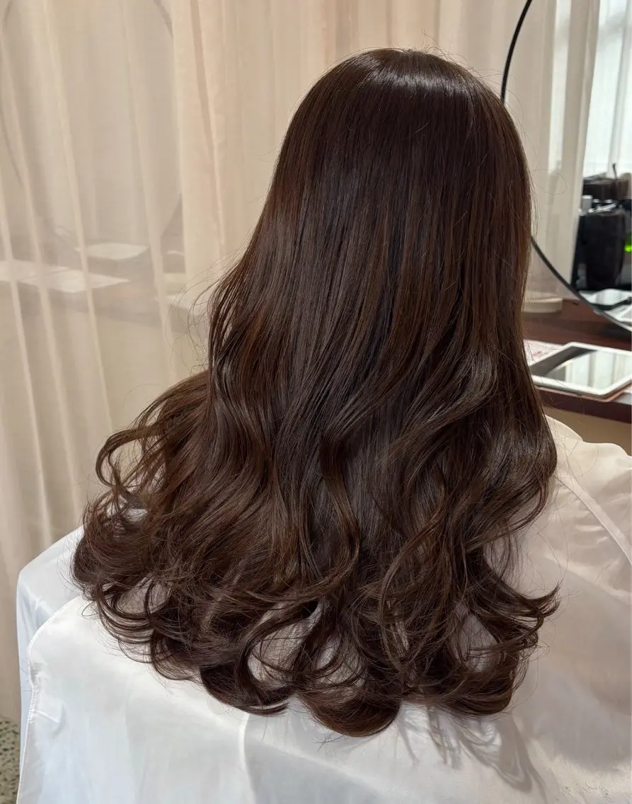 セミロング ヘアカラー トリートメント 【YOKE】　西田 乃那のヘアスタイル