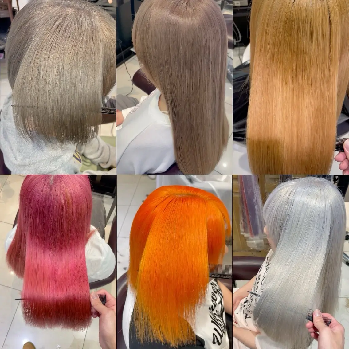 セミロング カラー ヘアカラー トリートメント 🇰🇷失敗履歴再生 髪質改善七星🇰🇷のヘアスタイル