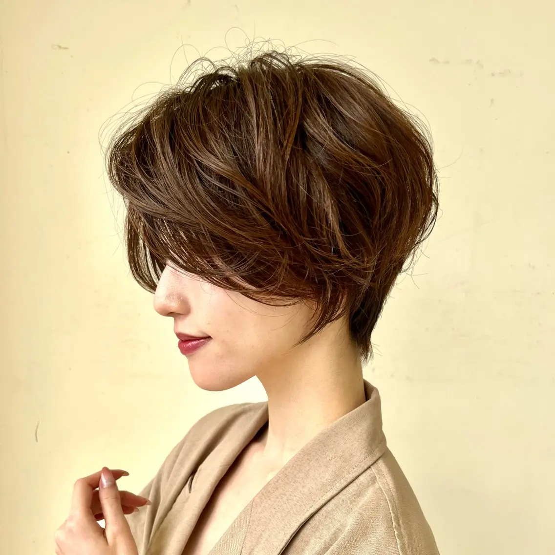 ショート カラー ミセス ショートヘア 白髪ぼかし/ショート 福原ないとのヘアスタイル