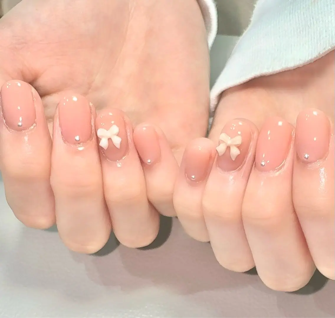 ネイル リボン nailsalon urümのネイルデザイン