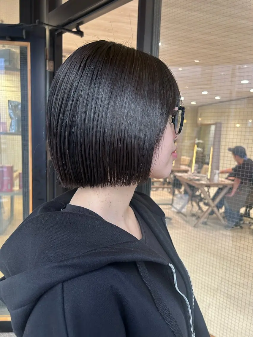 ミディアム カラー カット ヘアカラー 透明感カラー/ パーマのヘアスタイル