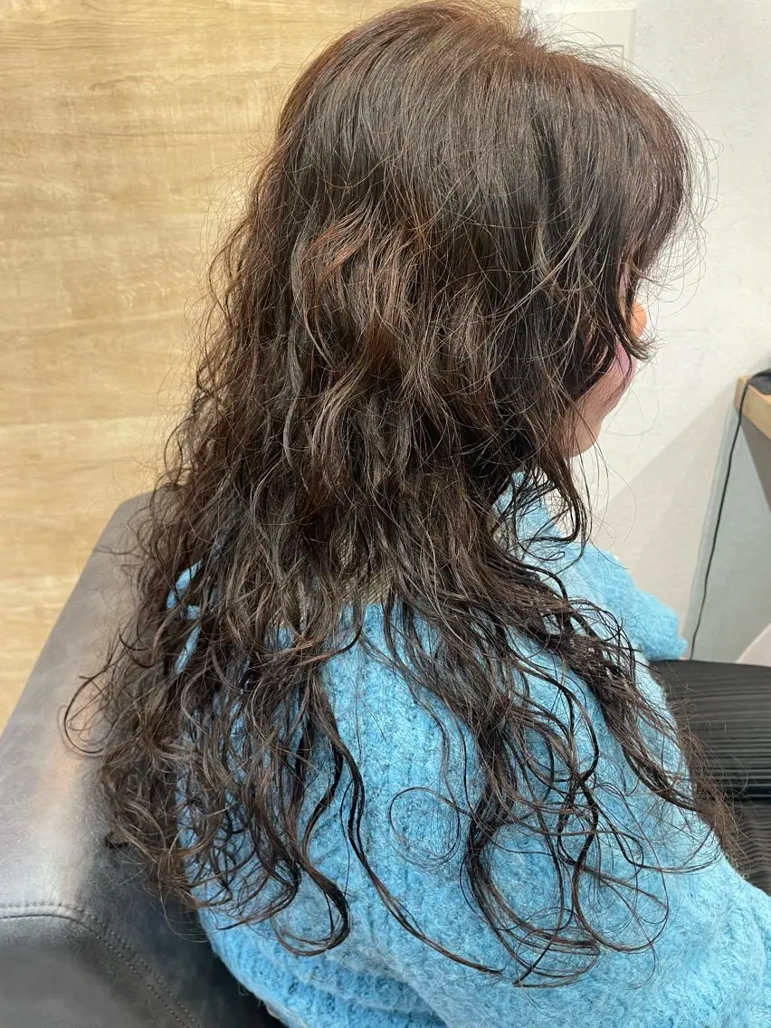 セミロング カラー パーマ カット ヘアカラー パーマ トリートメント 🎀レイヤー/パーマ カラー/ai🎀のヘアスタイル