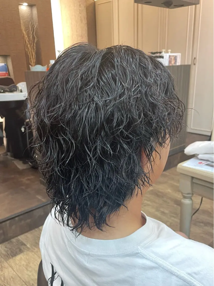 ミディアム パーマ メンズ メンズパーマ🌀/ 中村郁未のヘアスタイル