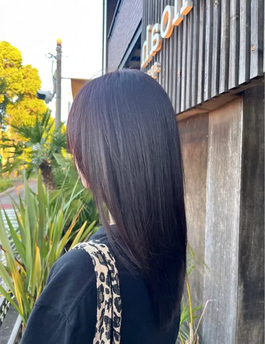 カラー アッシュ ピンクカラー 藤井 清香のヘアスタイル