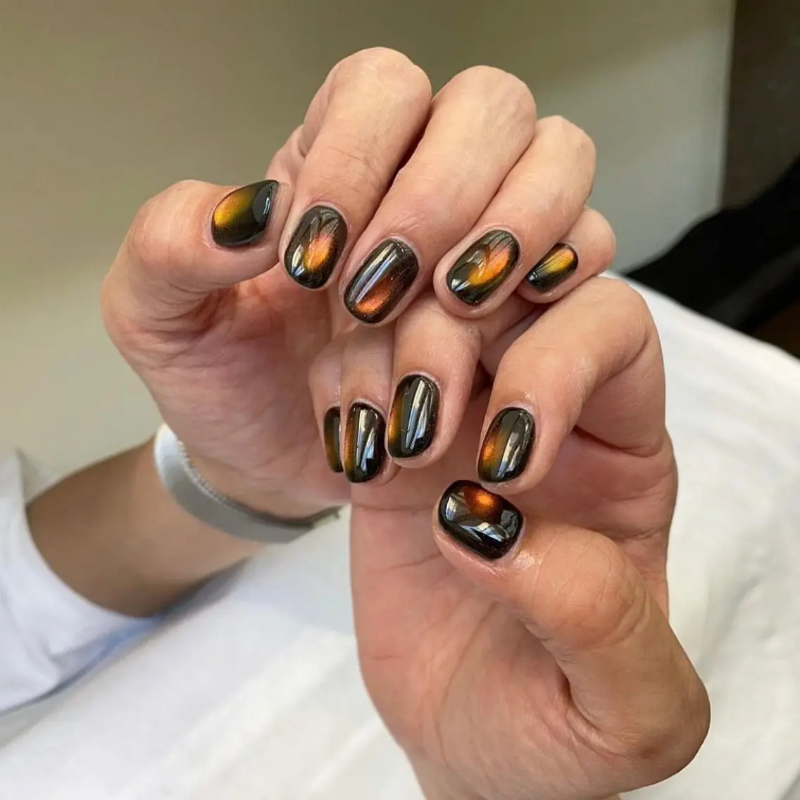 ネイル マグネットネイル ビー玉ネイル ハンドネイル nail salon granveilのネイルデザイン