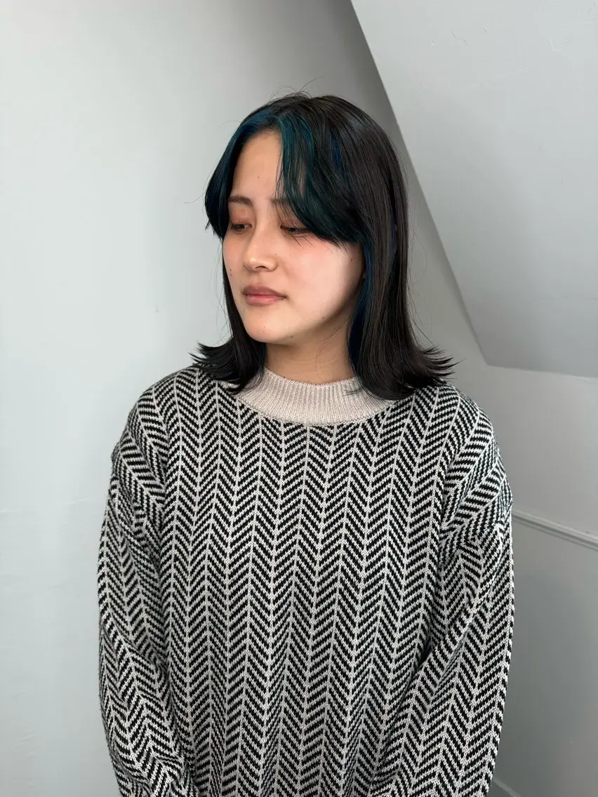 カラー 心斎橋 韓国レイヤ ー指名No.1renのヘアスタイル