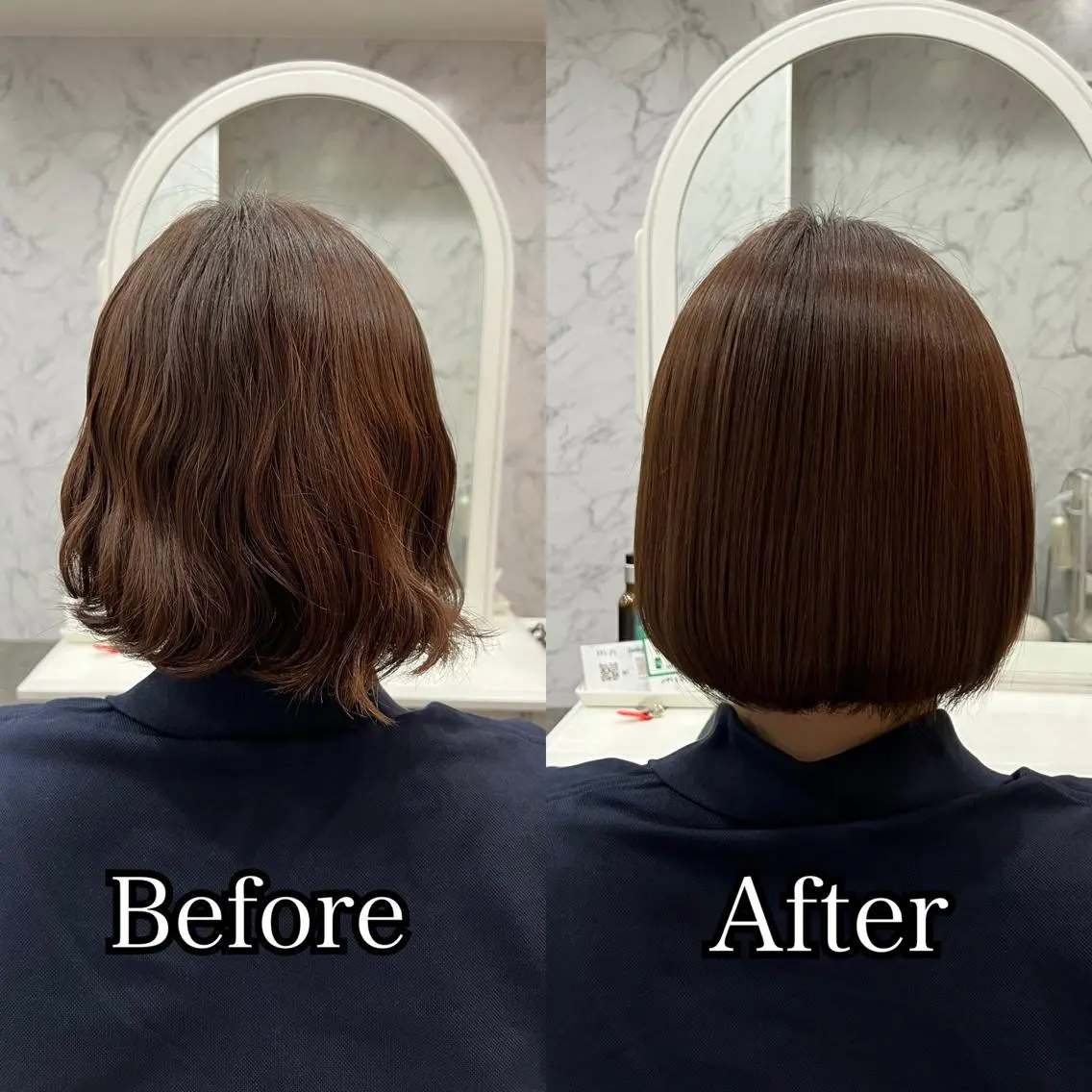 ショート 縮毛矯正 秋葉原　柏木絢汰 ✨当日予約okのヘアスタイル