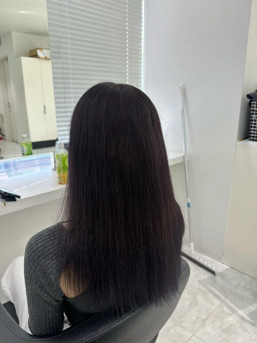 ロング カラー ヘアアレンジ 💓色落ちまで綺麗な 垢抜けカラー💓のヘアスタイル