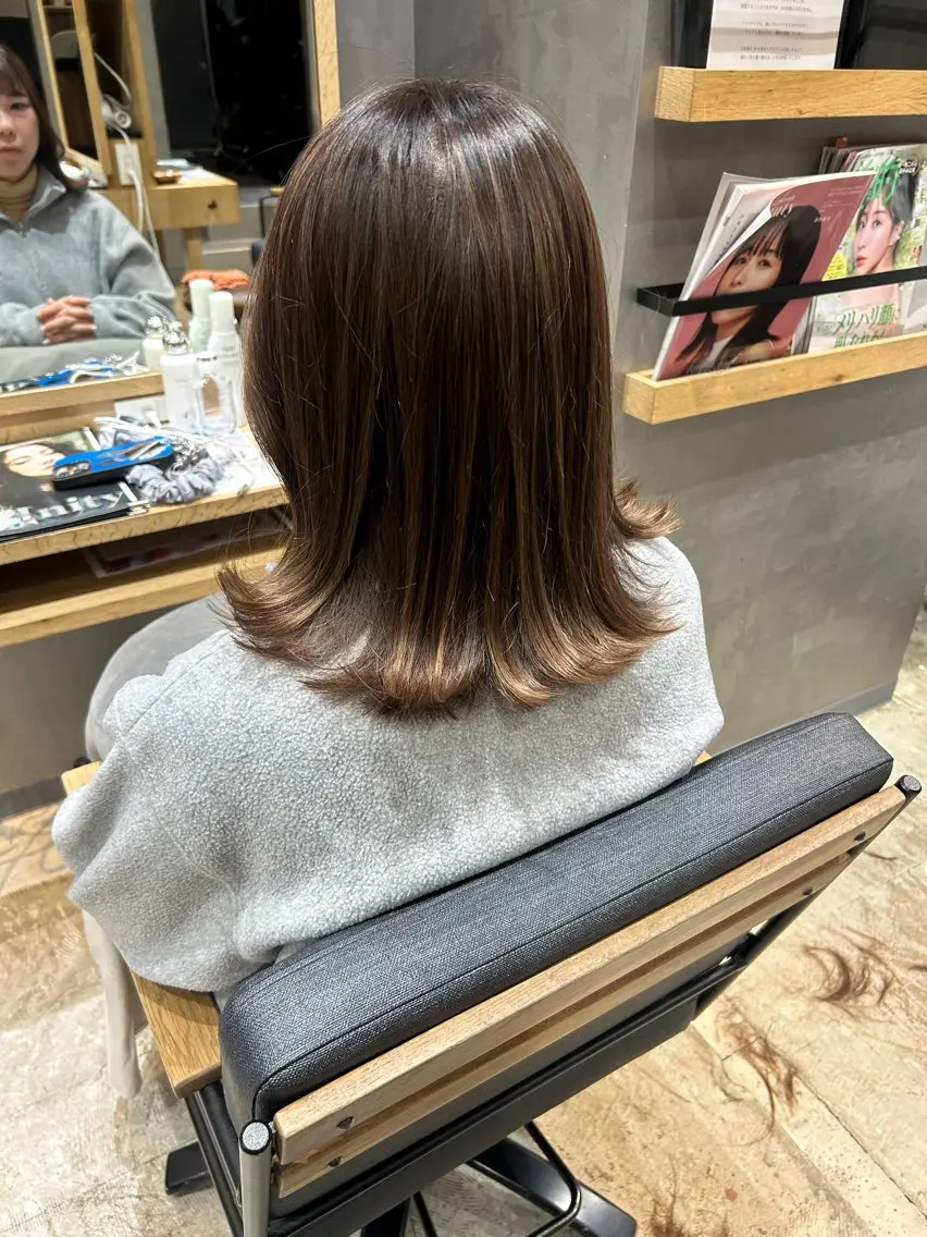 カラー ハイライトカラー カット ヘアカラー 透明感カラー・艶髪 KIKOのヘアスタイル