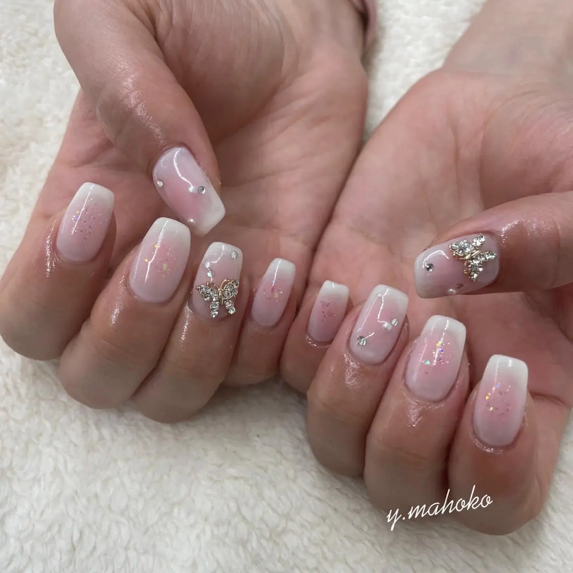 ネイル ハンドネイル パラジェル有/ 長さだし/mahoのネイルデザイン