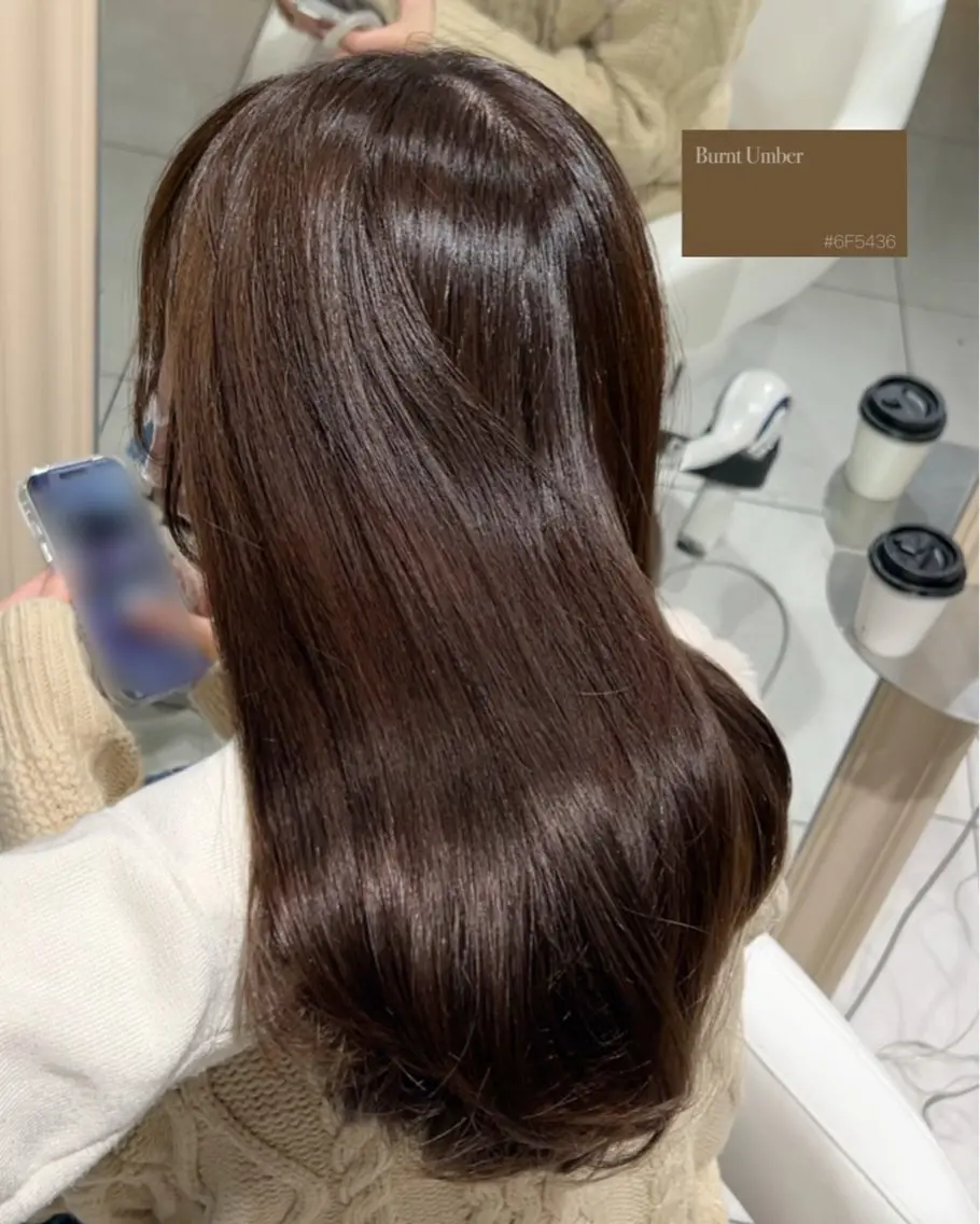 ロング ヘアカラー 結 菜のヘアスタイル