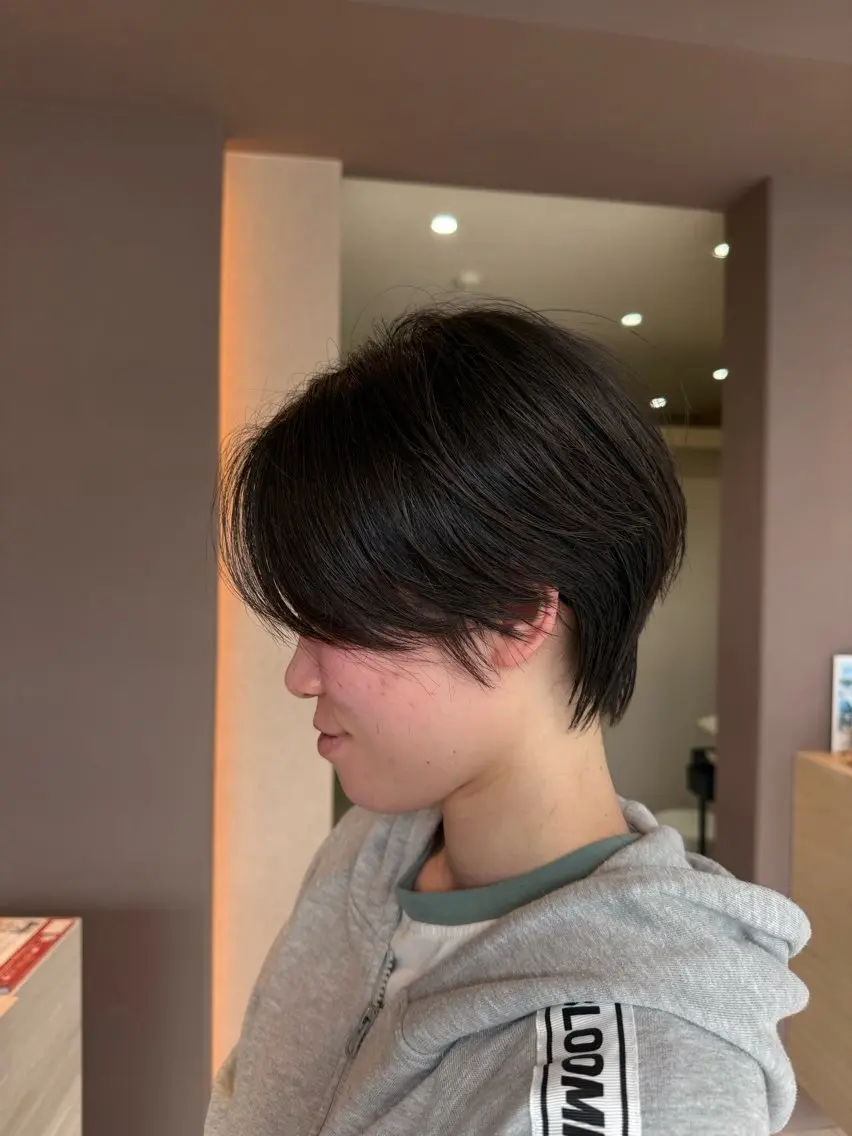 ショート ショートヘア カット ヘアカラー トリートメント Lien.テラダ 各務原スタイリストのヘアスタイル