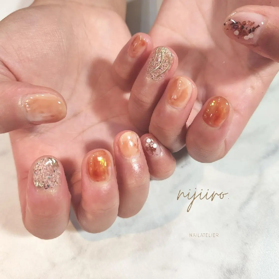 ネイル ハンドネイル nijiiro🌈 サトウのネイルデザイン