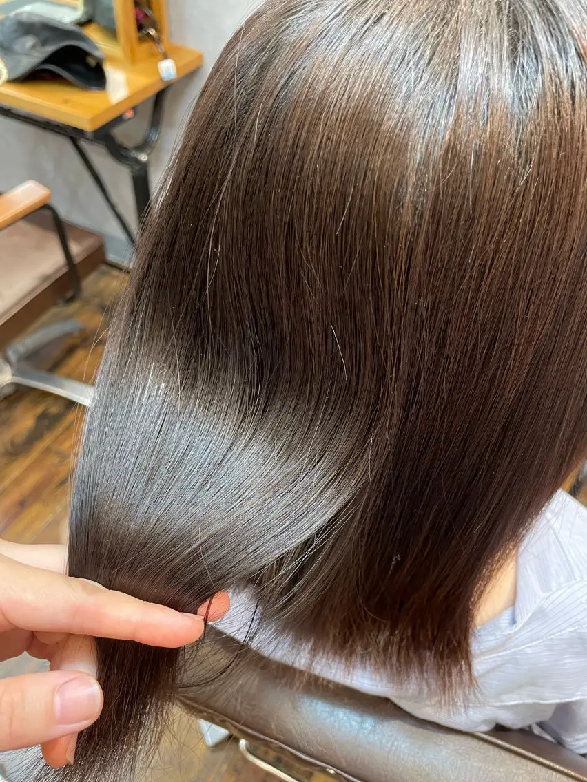 ミディアム カラー ツヤ美髪💐 髪質改善/高山愛来のヘアスタイル