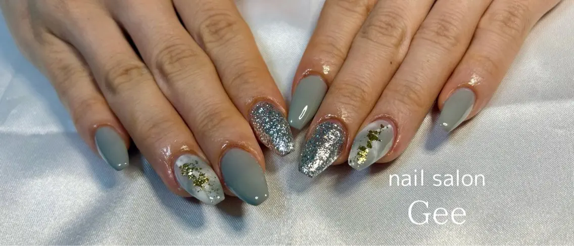 ネイル ロングネイル nail salon geeのネイルデザイン