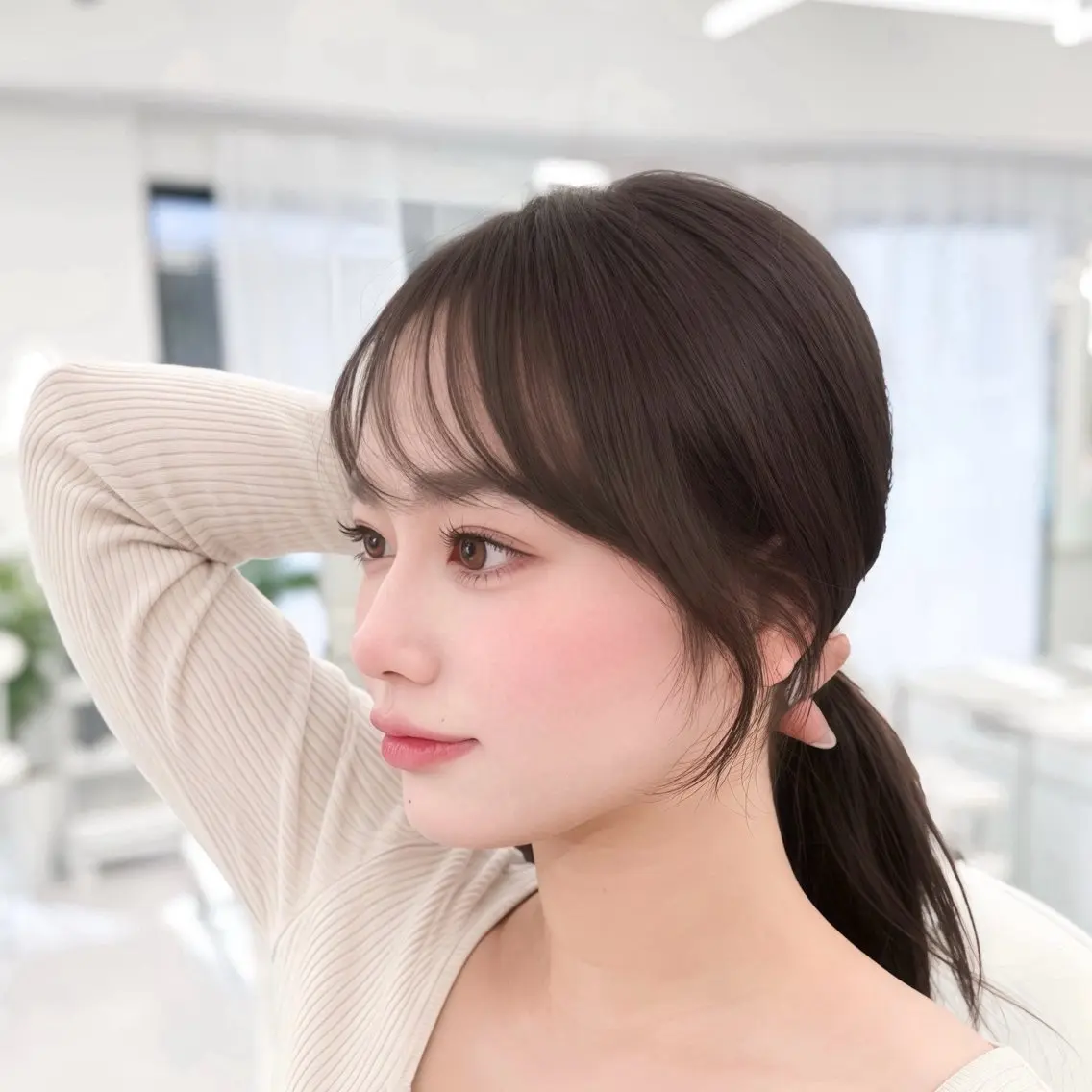 ロング カラー 透明感カラー 韓国風ヘア レイヤーカット 似合わせカット カット ヘアカラー トリートメント 韓国レイヤー× 顔まわり🕊️テルのヘアスタイル