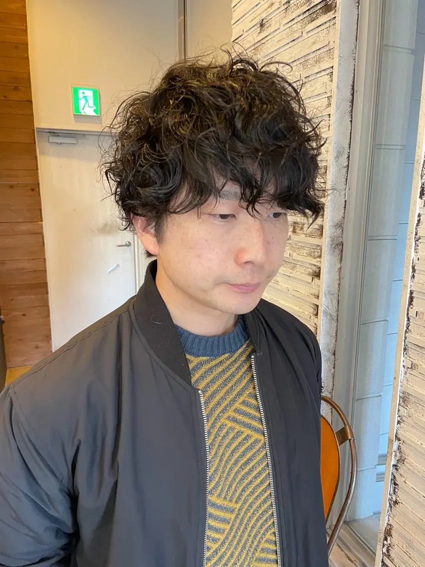 ショート パーマ メンズ メンズカット/パーマ 特化motooのヘアスタイル