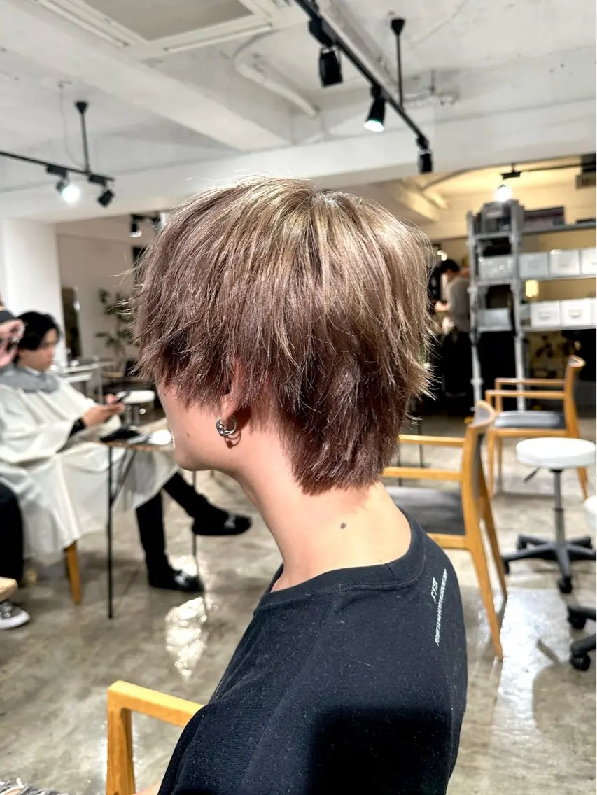 カラー メンズ メンズブリーチ メンズハイトーン マッシュ メンズパーマ ベージュカラー カット ヘアカラー トリートメント 骨格補正施術/メンズ 専門美容師/YUYAのヘアスタイル