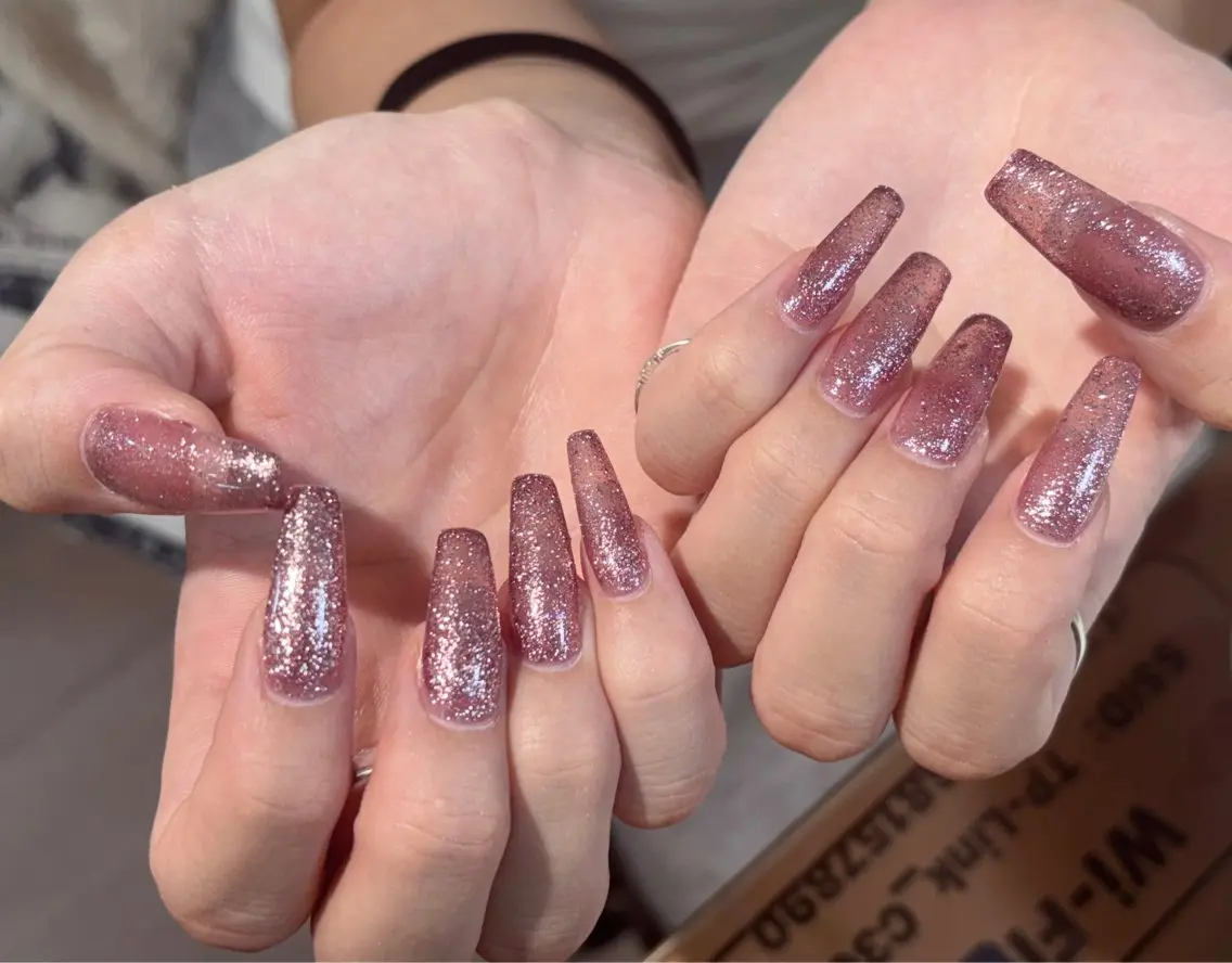ネイル アートネイル オーロラネイル チークネイル 長さ出し フレンチネイル ハンドネイル ハンドケア Yumi Nail Seiのネイルデザイン