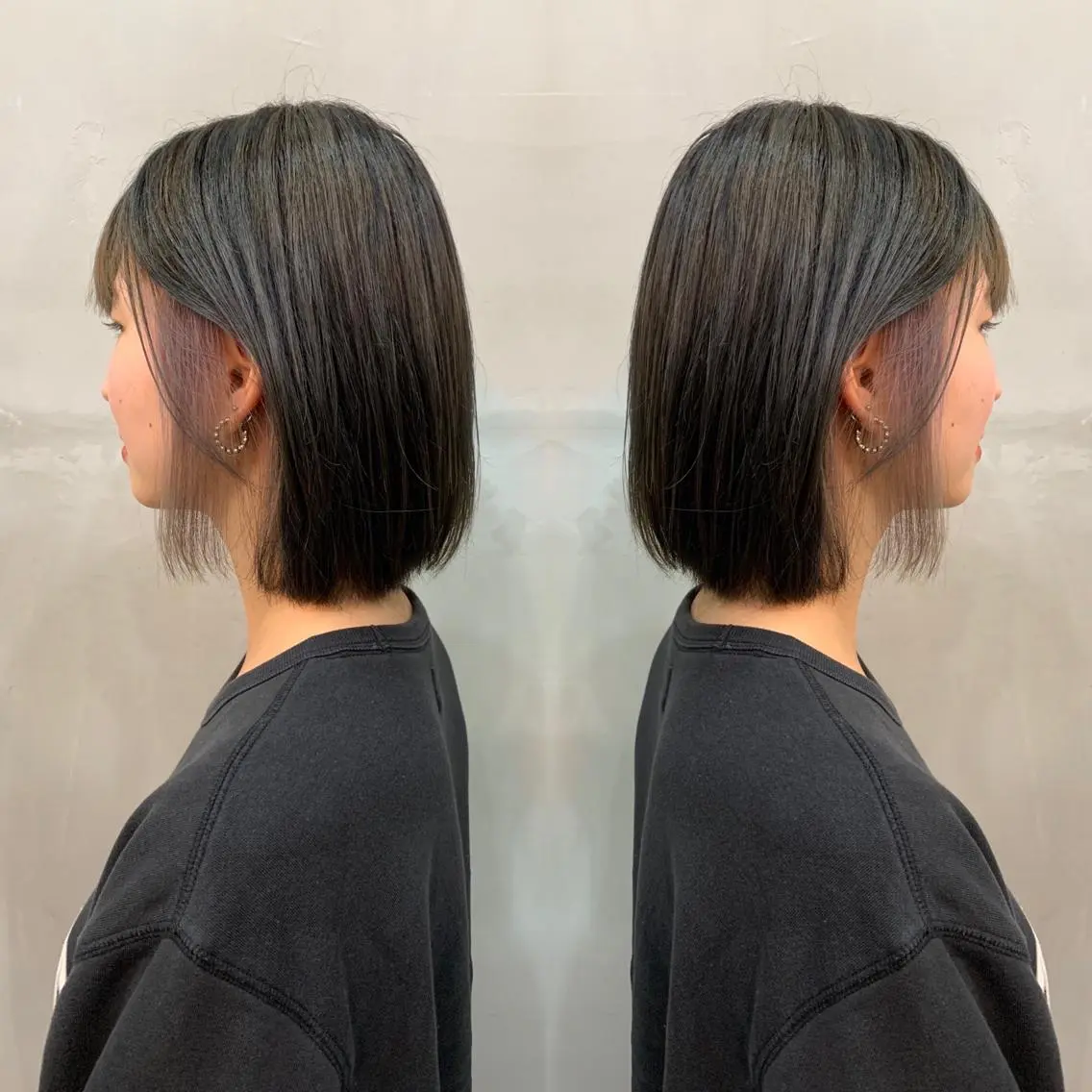 ショート カラー アッシュ バレイヤージュ ベージュカラー ブロンド ブルーカラー カット ヘアカラー レイヤーカット/ 艶カラー/RYOMAのヘアスタイル