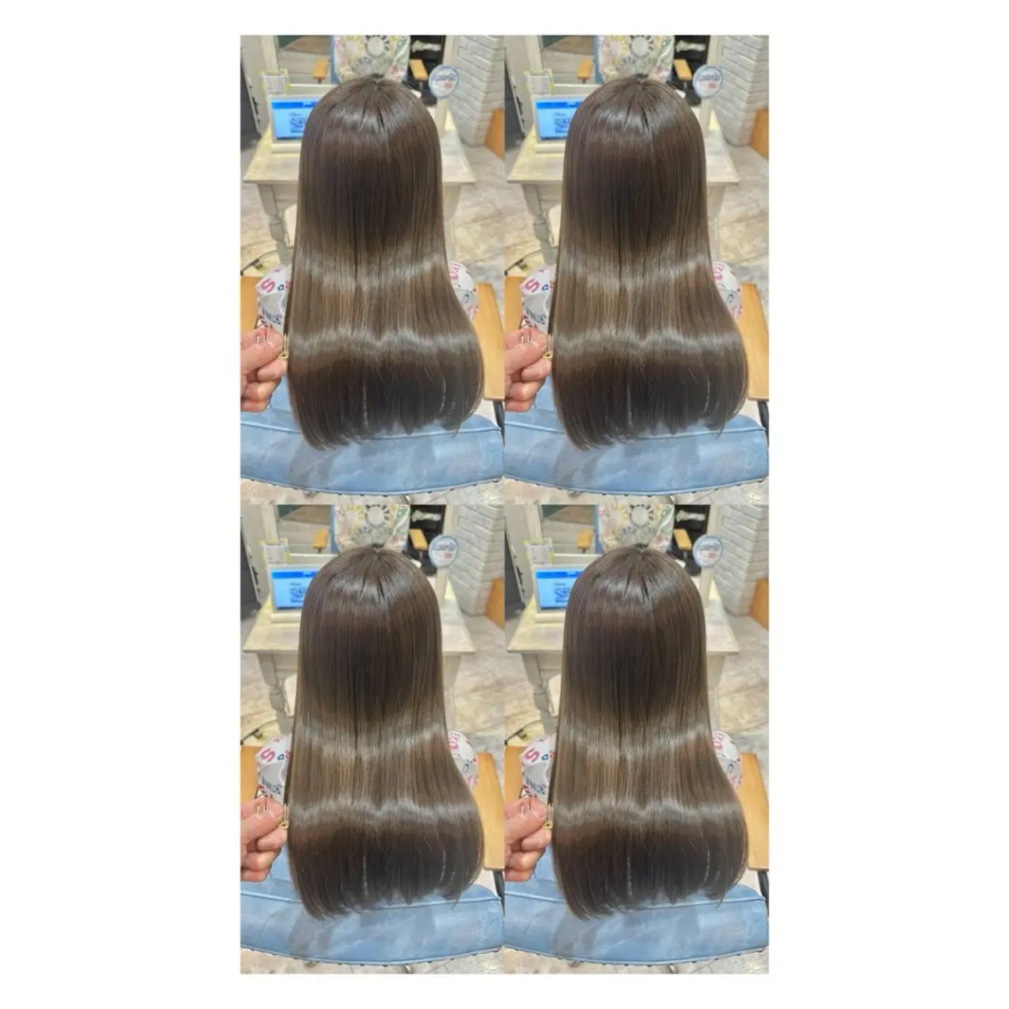 ロング カラー 透明感カラー 髪質改善 縮毛矯正 トリートメント カット ヘアカラー トリートメント 店長✨レイヤー✖️ 髪質改善✖️韓国ヘアのヘアスタイル