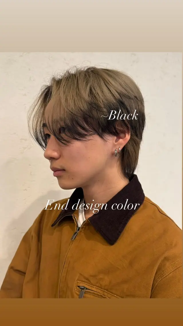 カラー メンズ デザインカラー カット ヘアカラー トリートメント 透明感/レイヤー/ 縮毛矯正/ほのか🍪のヘアスタイル