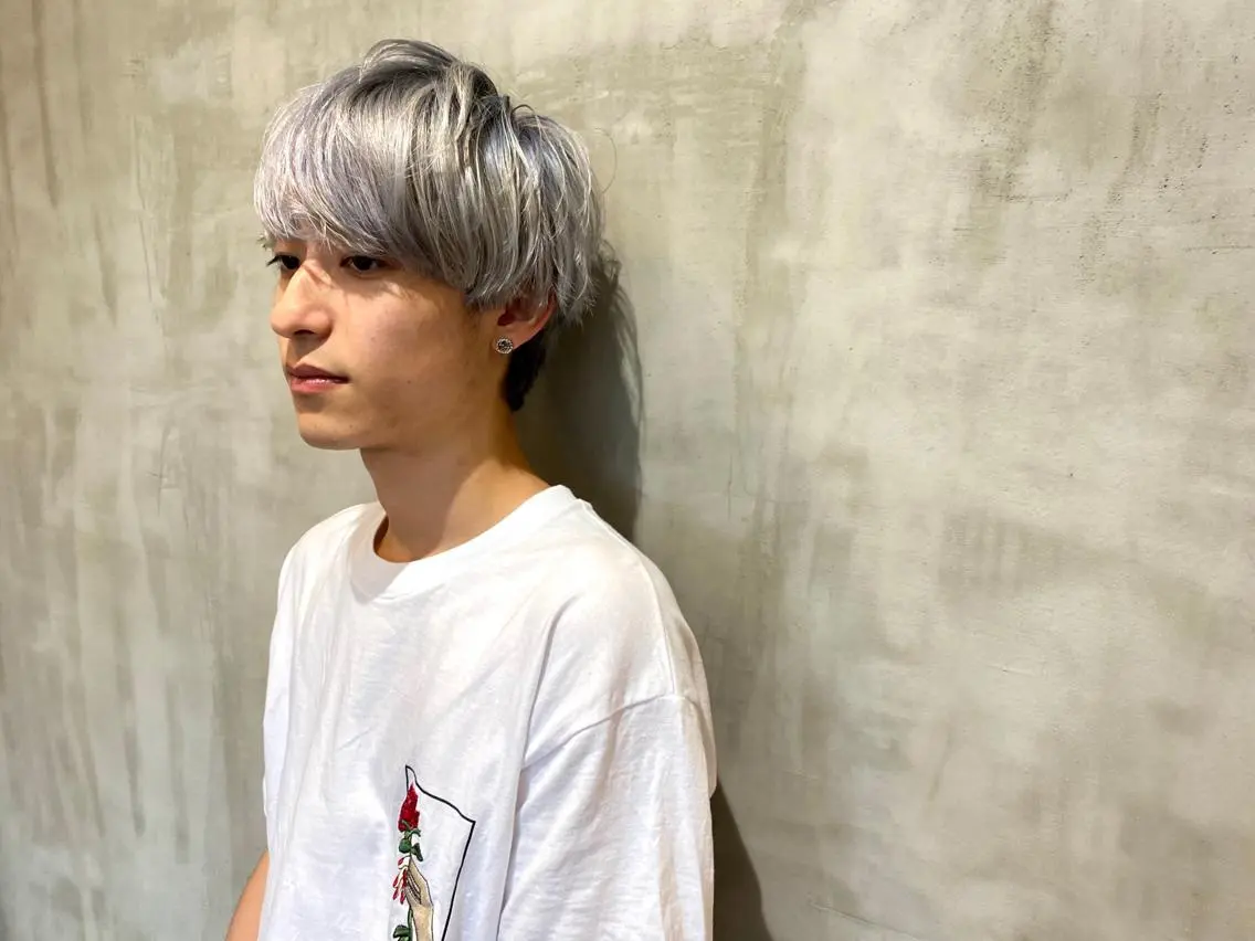 ショート カラー メンズ カット ヘアカラー ill副店長 立和田純也のヘアスタイル