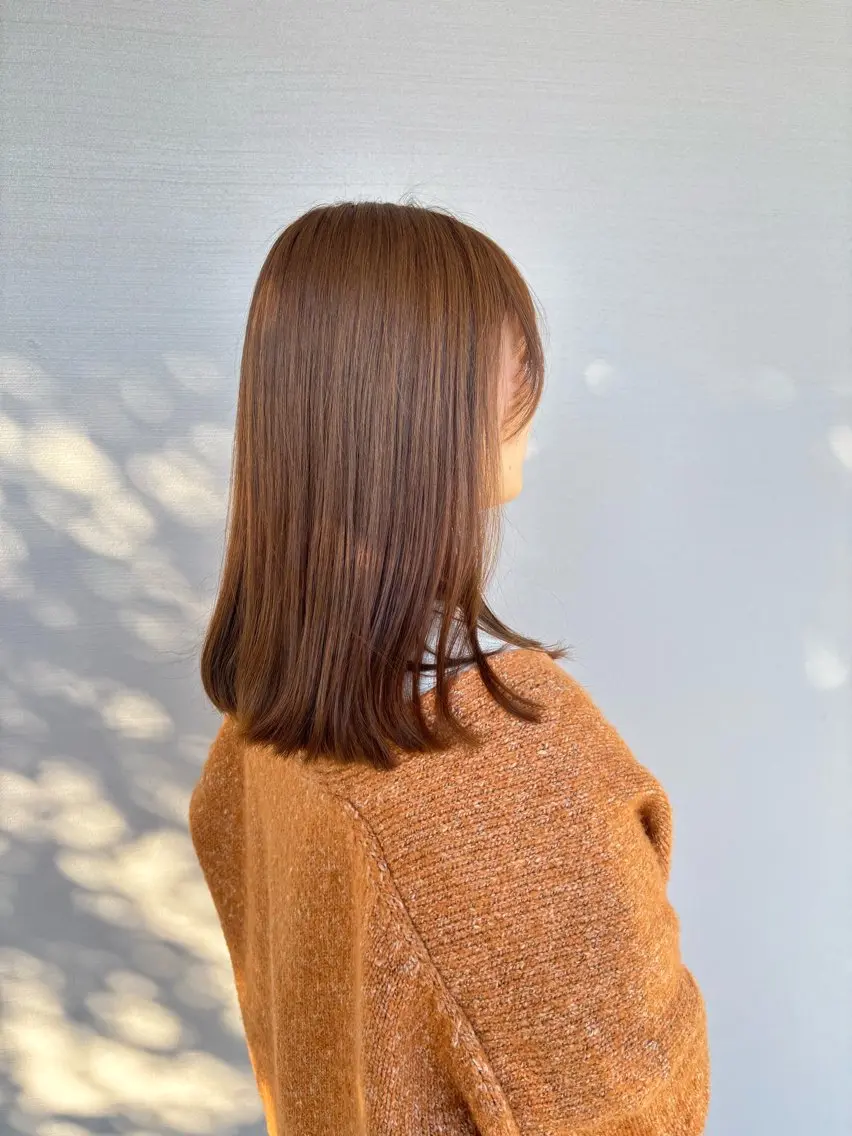 ミディアム ヘアカラー トリートメント 🐋透明感・ツヤ /韓国風カラー🥣のヘアスタイル