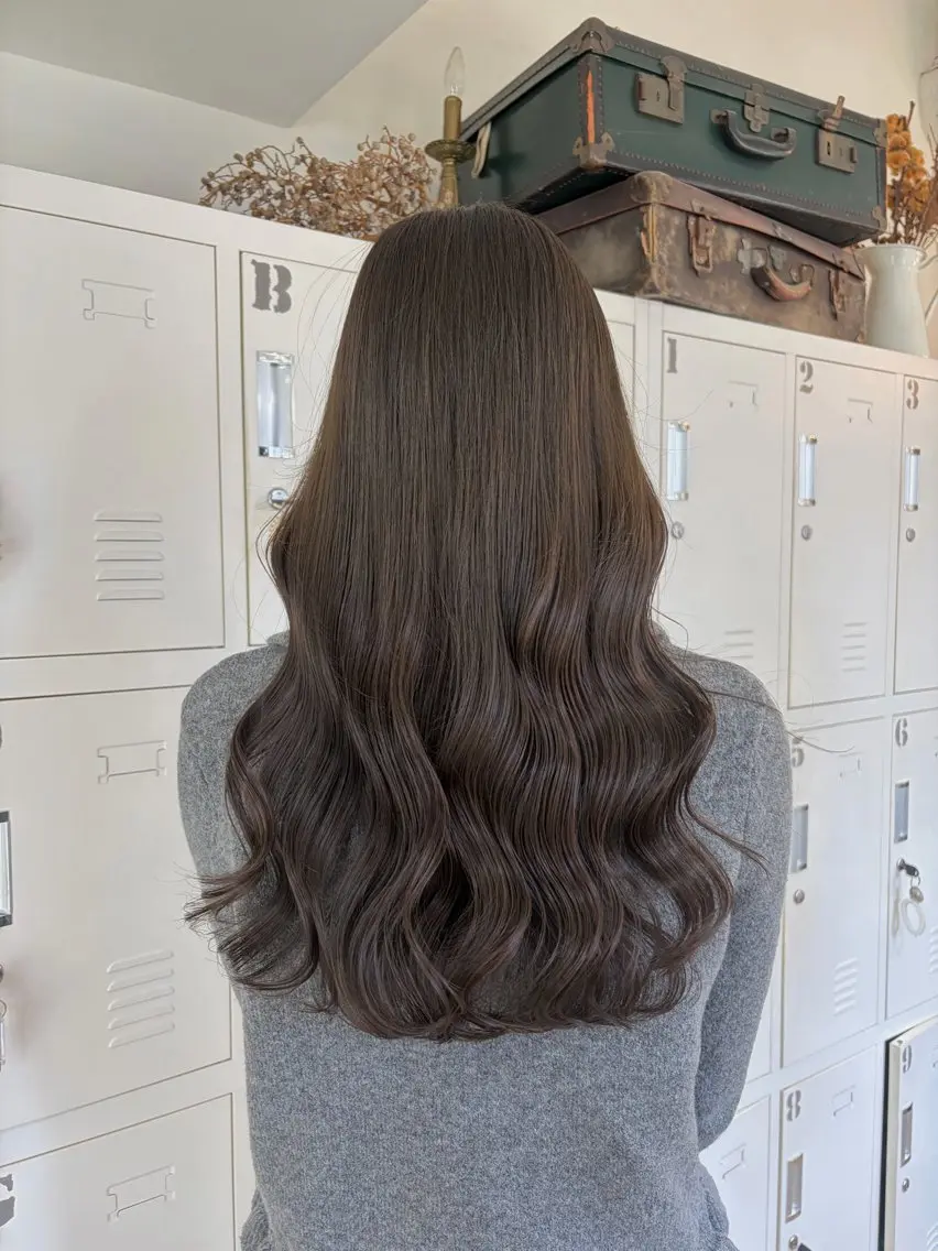 ロング カット ヘアカラー mio♡ベージュ特化 🎀透明感カラーのヘアスタイル