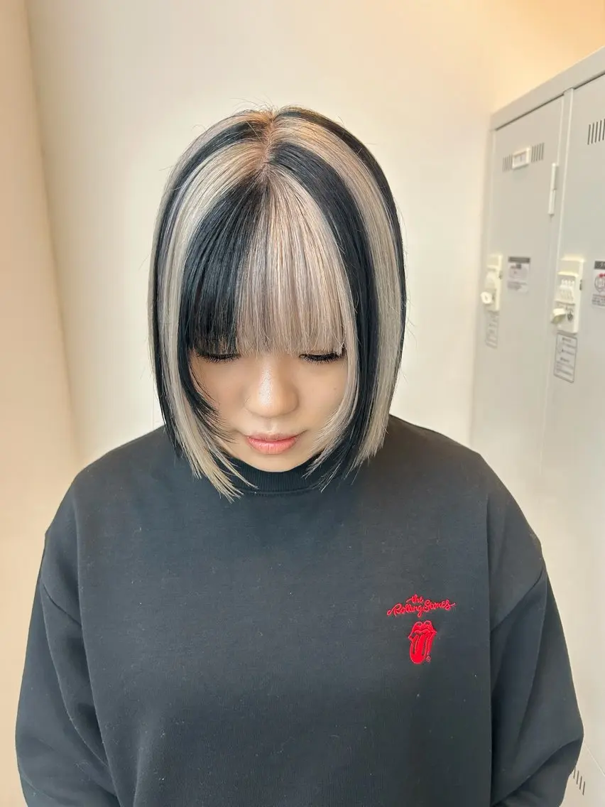 ミディアム ヘアカラー トリートメント ハイトーン/ブリーチ 🧁soraのヘアスタイル