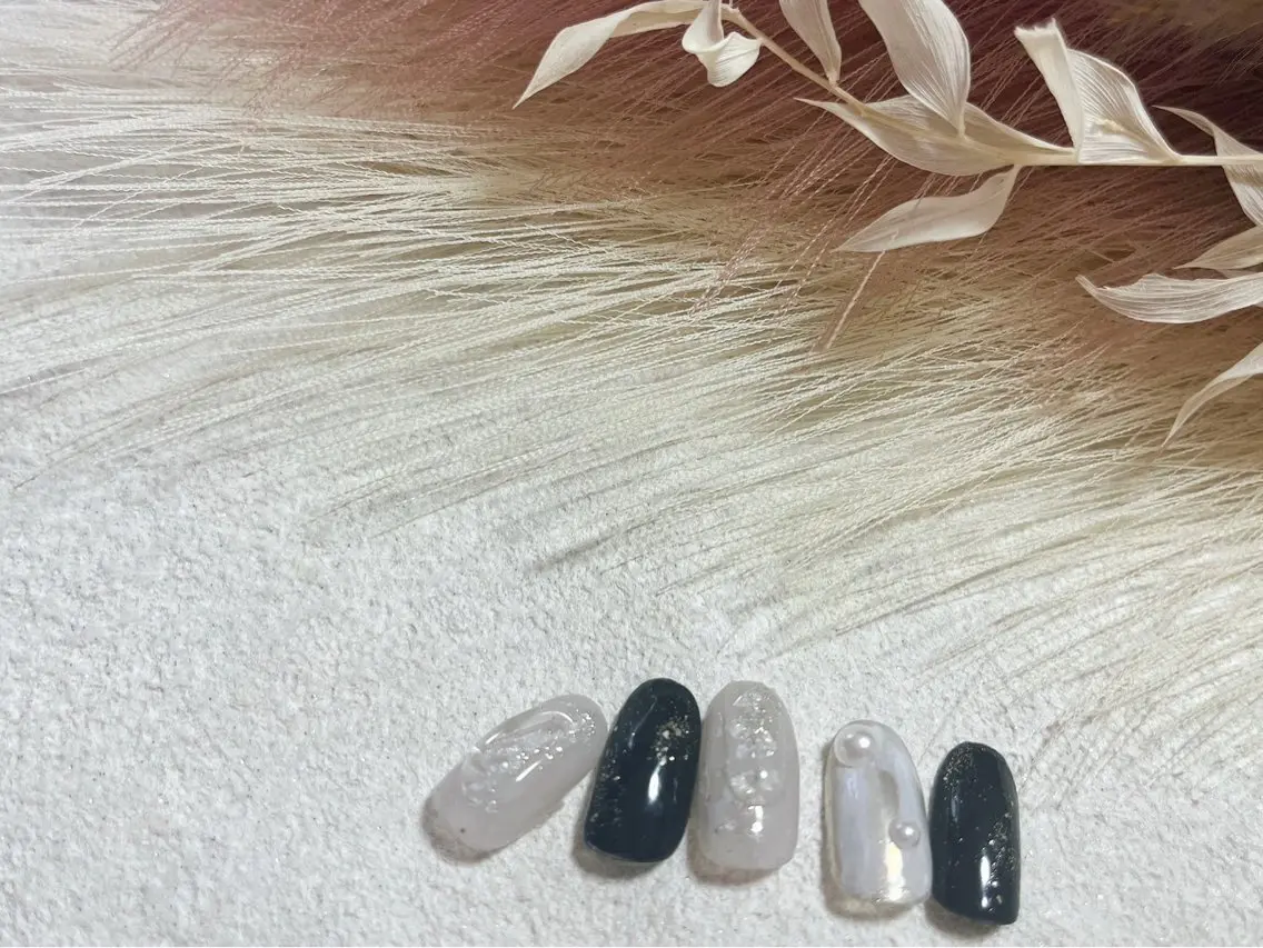 ネイル ジェルネイル メンズネイル パラジェル 春ネイル 夏ネイル ハンドネイル kiki nail &brow二子玉川のネイルデザイン