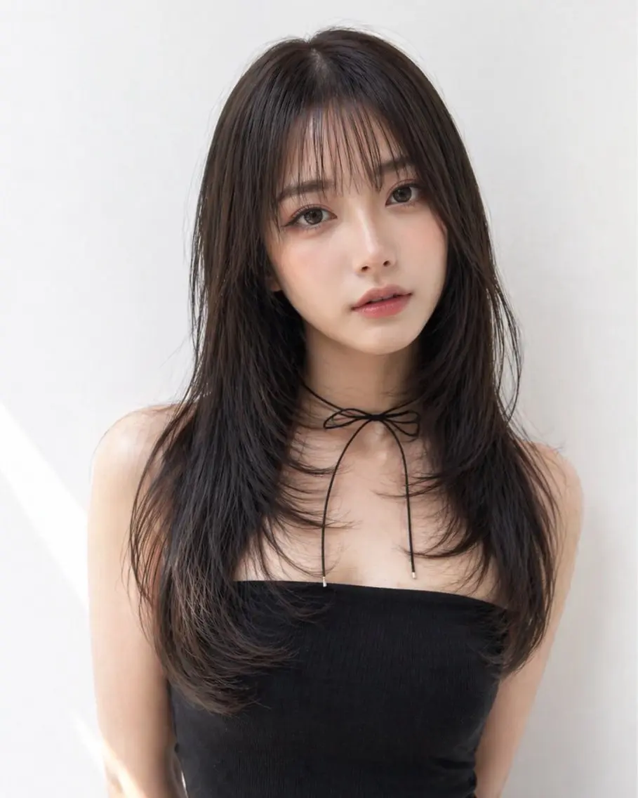ロング 居馬 愛莉のヘアスタイル