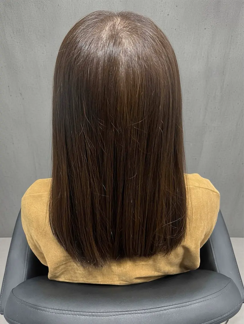 ロング パーマ カット 縮毛矯正 トリートメント ヘッドスパ AO Iのヘアスタイル