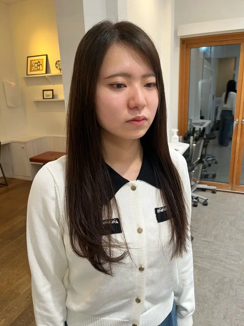 ロング カラー ヘアアレンジ ブリーチ トリートメント カット ヘアカラー トリートメント 無料カットモデル‪✨ ✂️Nanami🌷のヘアスタイル