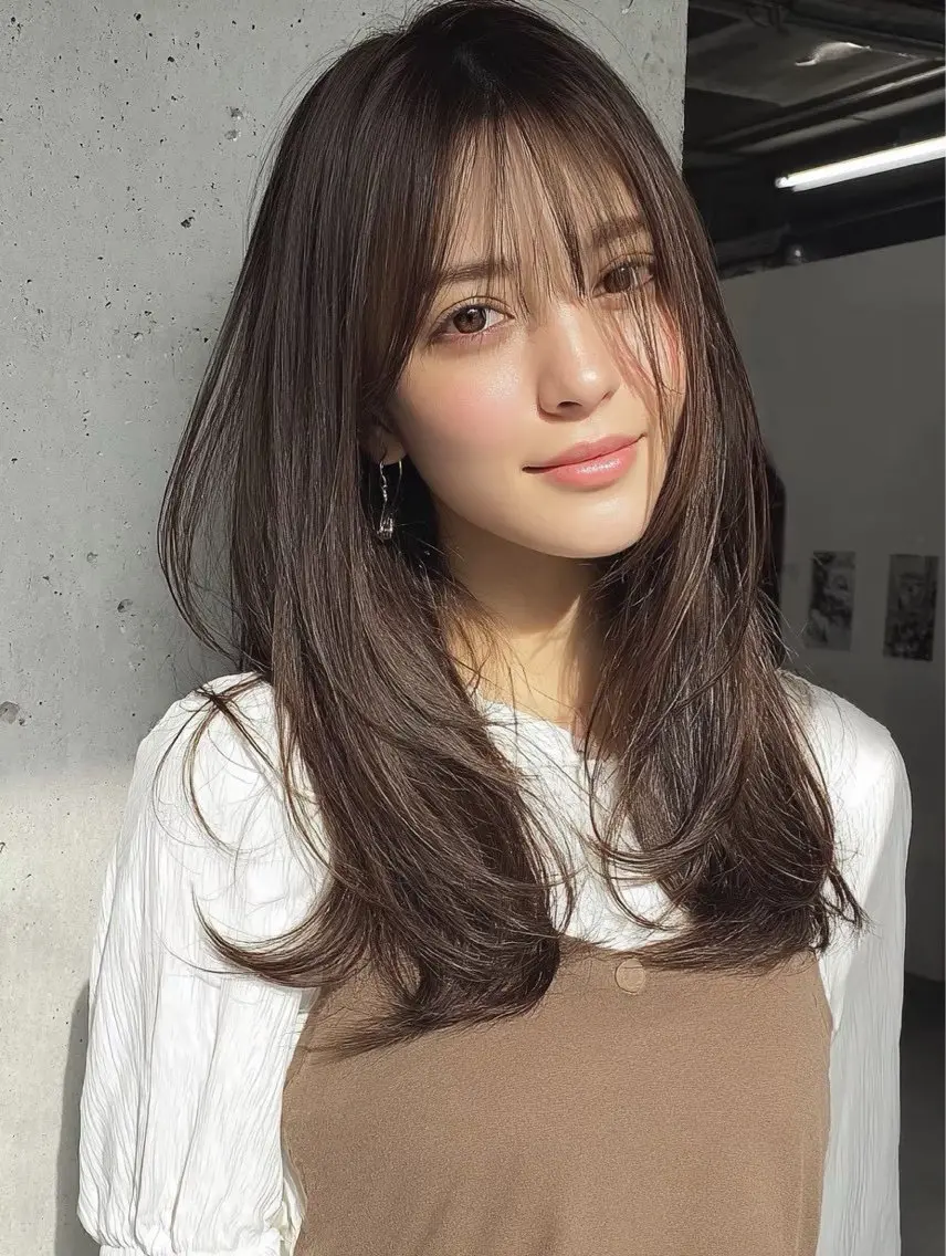 ロング カット ヘアカラー 透明感/似合わせ/ 村田七夕のヘアスタイル