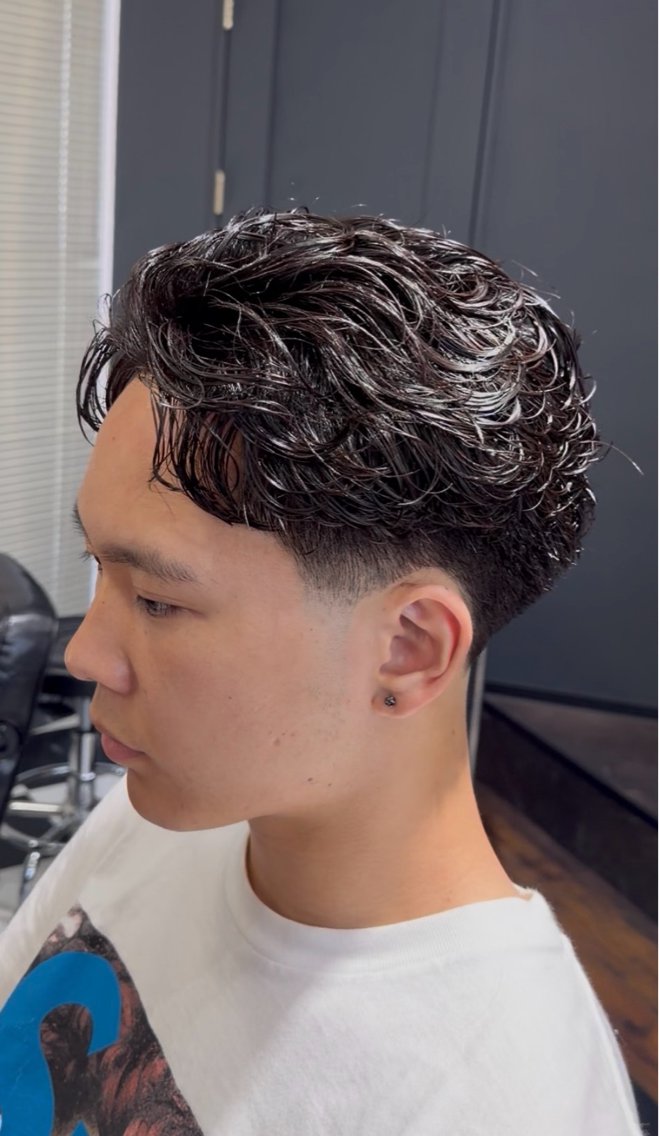 ショート パーマ カット パーマ メンズ特化！ Taiyo 🇺🇸のヘアスタイル