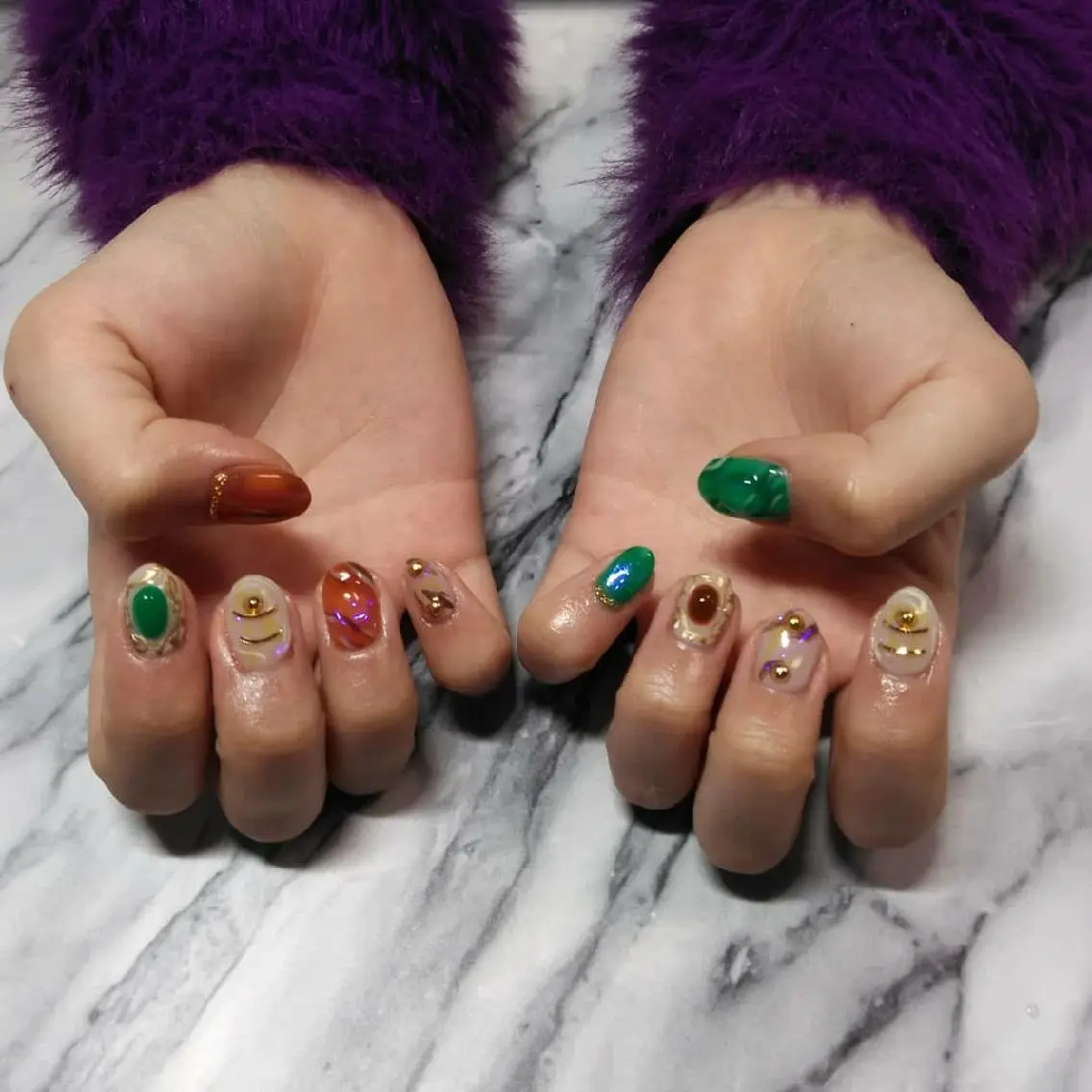 ネイル 持ち込み ハンドネイル ハンドケア lylynail YUUKAのネイルデザイン