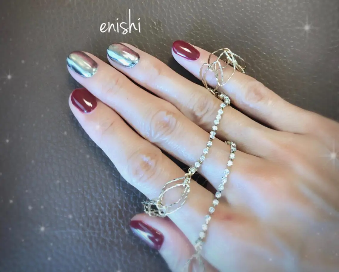 ネイル ミラーネイル Nail Salon enishiのネイルデザイン